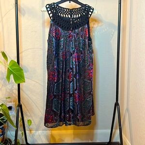 Moulinette Soeurs velvet printed dress